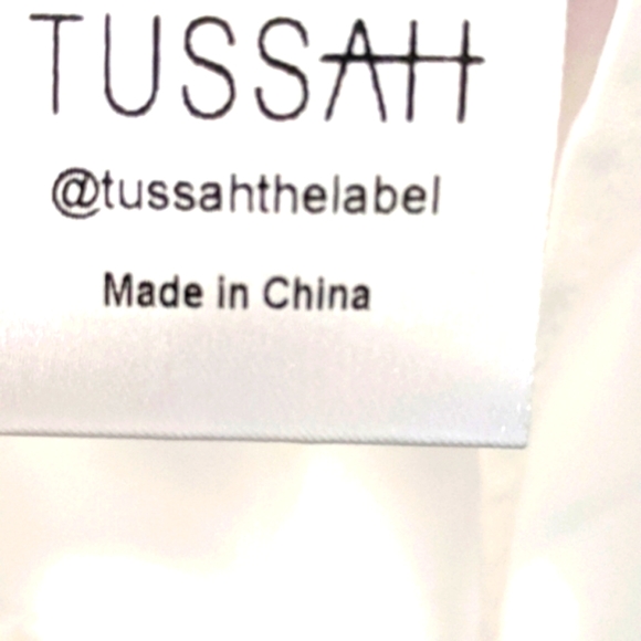 TUSSAH Size 12 Blue & White Floral Halter V-neck Fit & Flare - Picture 10 of 11